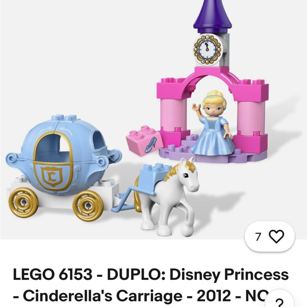 3 Disney Princesses Lego Duplo Snow White, Cinderella, Sleeping Beauty - Picture 6 of 7